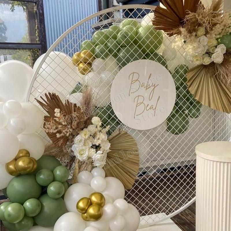 

Party Decoration 101pcs DIY Avocado Green Balloon Garland Arch Kit Gold White For Birthday Baby Shower Weddings