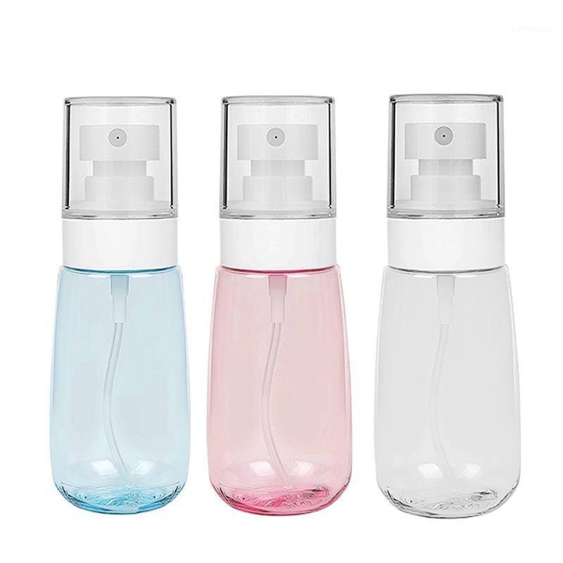 

Storage Bottles & Jars 60ml Protable Plastic Alcohol Spray Bottle Travel Makeup Bottling With Air Press Pump