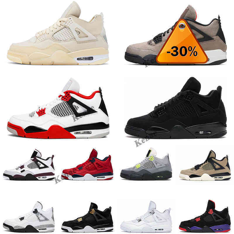 

2022 4 Sail Men Women Basketball Shoes 4s University Blue Black Cat Fire Red White Cement Cactus Jack Mens Womens Trainer Sports Sneakers O