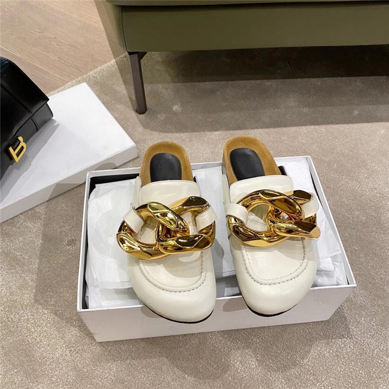 

Designer Sandals JW High Quality Fashion Summer Slippers Thick-soled Leather Shoes Party Beach Platform Shoe, Black