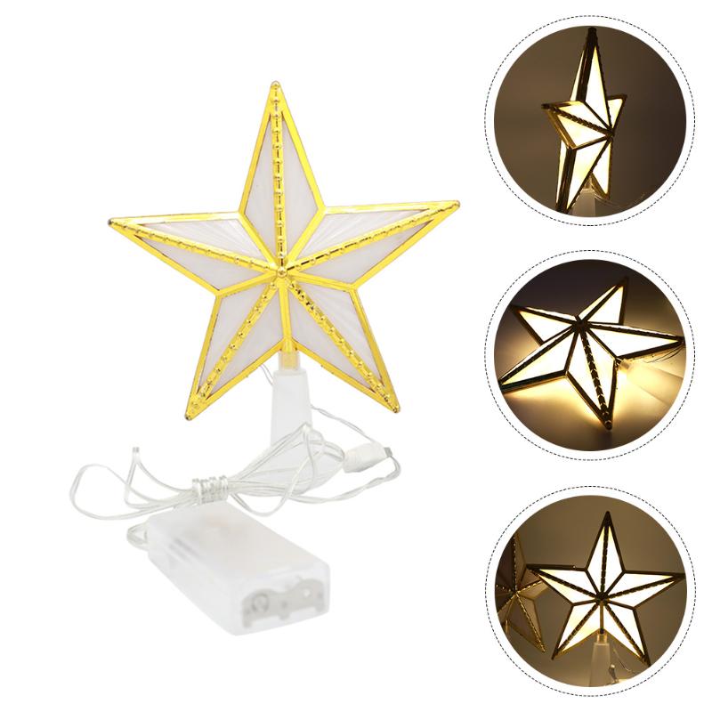 

Christmas Decorations 1pc Xmas Tree Light Star-shaped Simple Decor Stylish Party Layout Prop