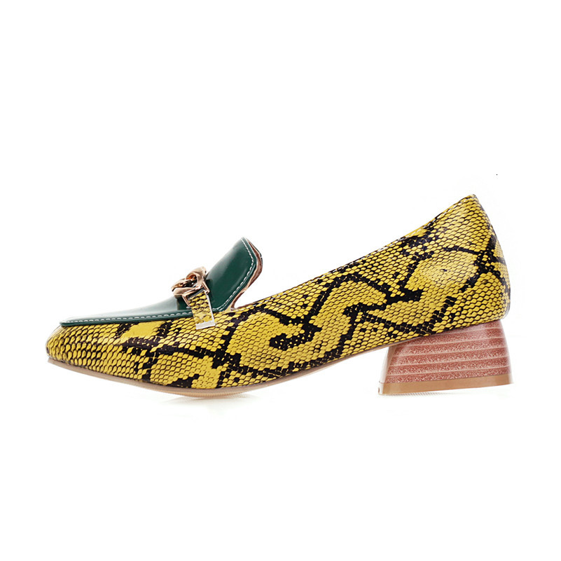 

Dress Shoes women's high-heeled shoes snake printing Whoppers loafers colour moccasins mixed chain plaza for pumps red-size 43 WBG6, 1# shoe box