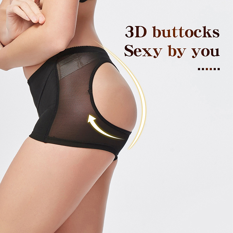 Premium Sexy Hip Lifter Hollow Safety Panties Low Waist Body Shapers Hip-lifting Underwear for Women Building A Natural Sexy Buttocks-image-747867715