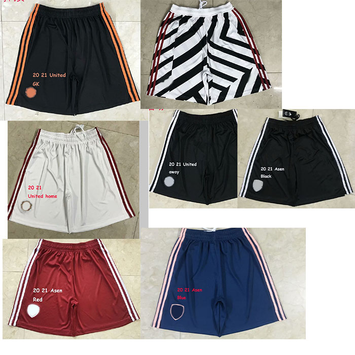 

20 21 mens United soccer shorts football reto shirts jersey 2021 pants maillot de foot camisa futebol Trainers SPORTING, Black;red