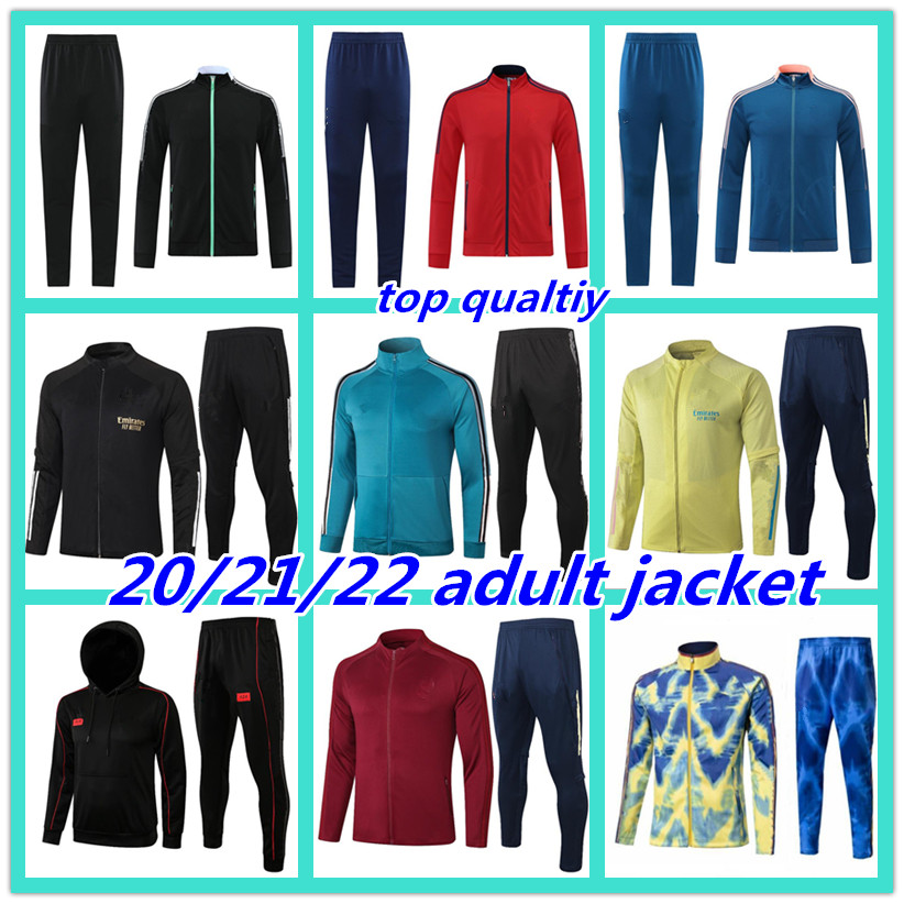 

21 22 Arsen mens soccer tarcksuit football jacket 2021 2022 Camiseta futbol maillot de footall training suit jackets