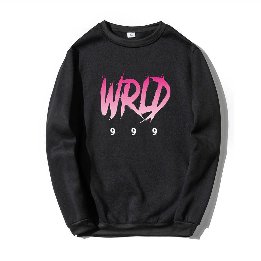 

Juice Wrld Hoodies Men Sweatshirts fleece Harajuku Hip Hop Casual Men Women High quality Round Neck pullovers Tops clothing X0610, Navy blue
