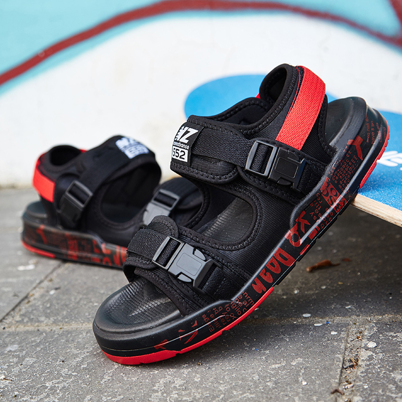 

2021 Women Mens Casual Sports Sandals Shoes Student Outdoor Sport Sneakers Black Red Size 38-45 Code 52-552