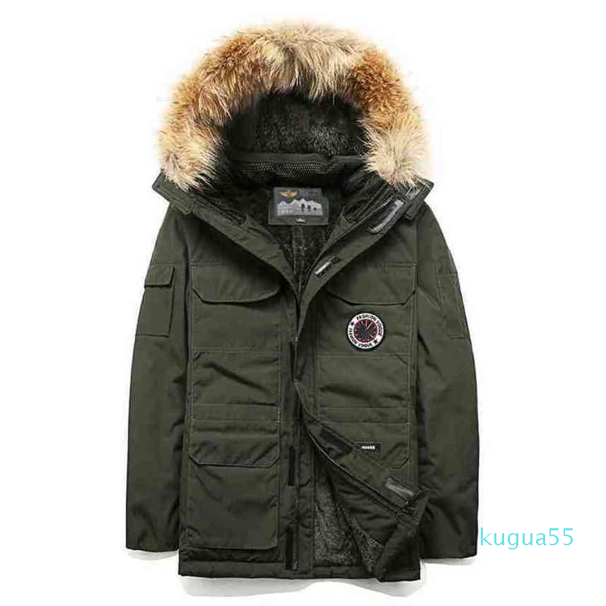 

Winter Canadian Goode Jacket Parkas Cotton Padded Clothes Plush Thickened Mens Womens Medium Large Warm Gooses Map Table Parker Coat