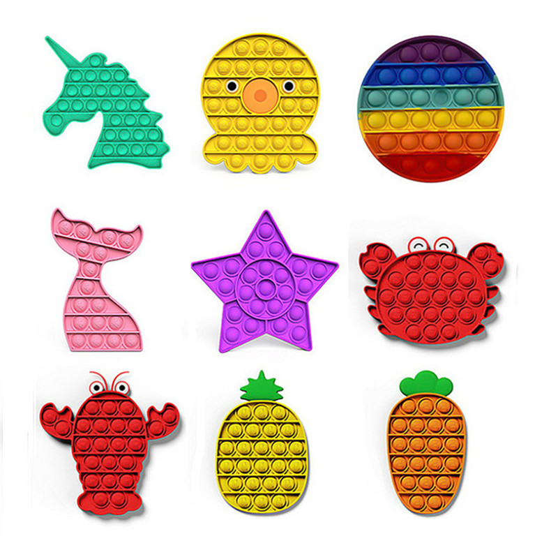 

Fidget Toy Push Pop Bubble Sensory Toys Autism Special Needs Anxiety Stress Reliever for Students Office Workers