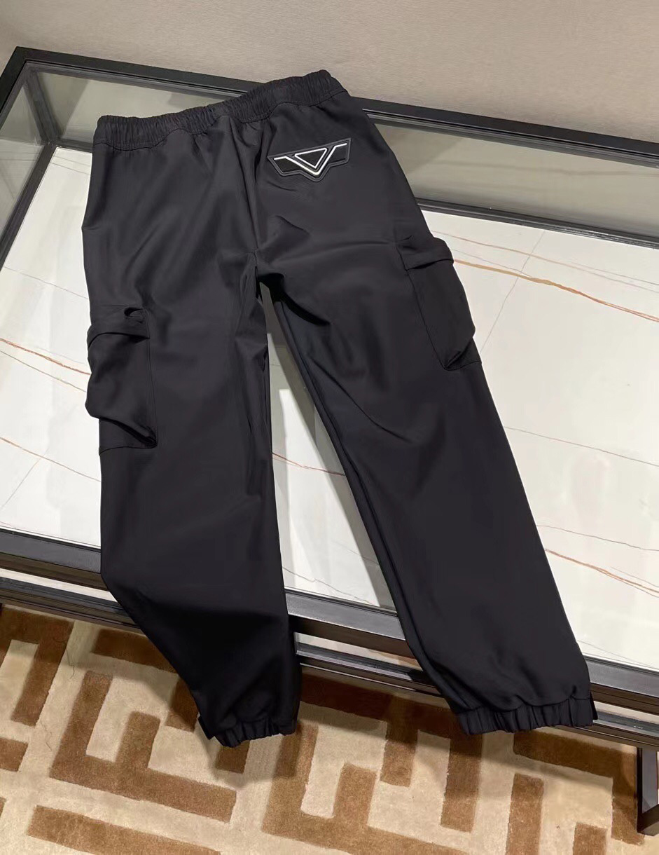 

Men's trousers designer brand-name men's fashion luxury black cargo pants silky comfortable sports men's trousers multi pocket men's trousers, Style 2