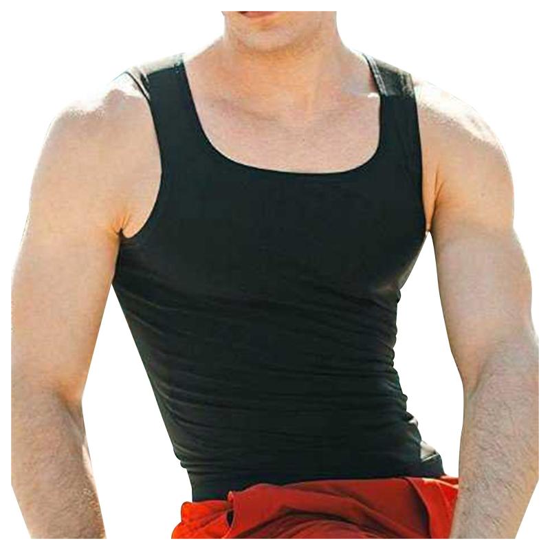 

Men' Tank Tops Quick-drying Body-building Sweaty Men Tight Athletic Gym Sports Fitness Top Blouse Muscle Sleeveless Vest, White;black