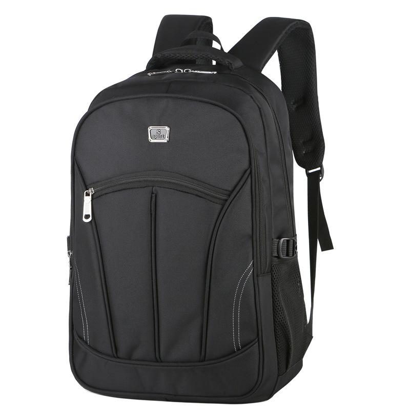 

Backpack Casual Men's Large Capacity Nylon Black Men Back Pack School For Teenager