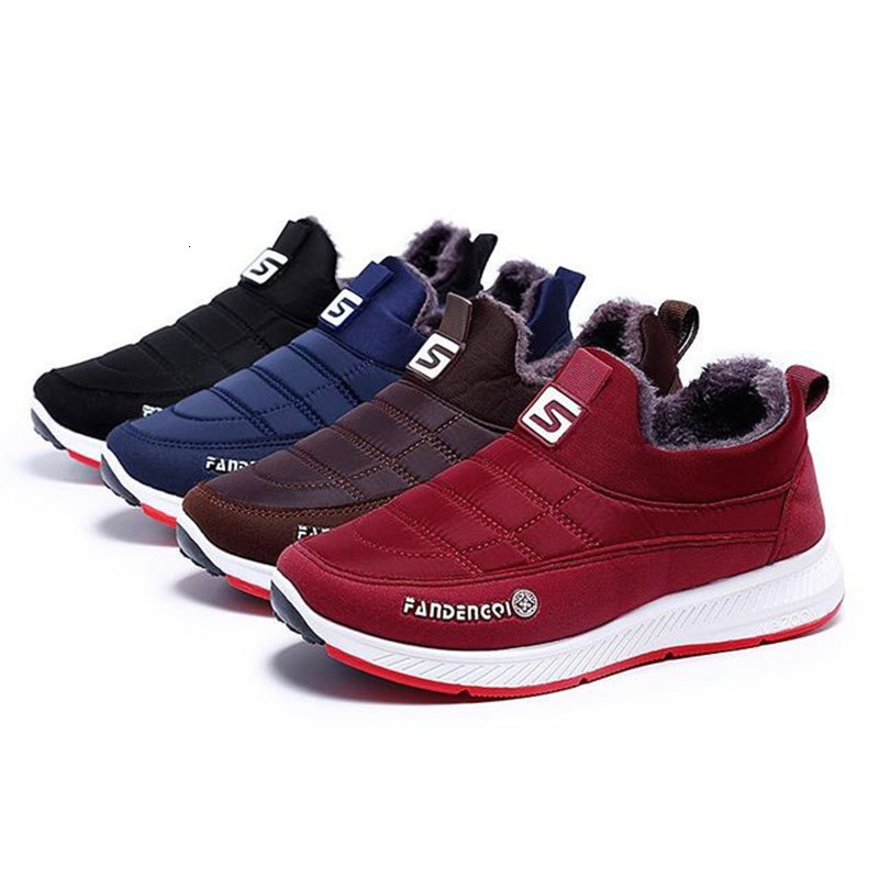 Boots winter boot women's outdoor non-slip snow boots, round head, fleeced, warm, cotton slip casual shoes for women MIDX