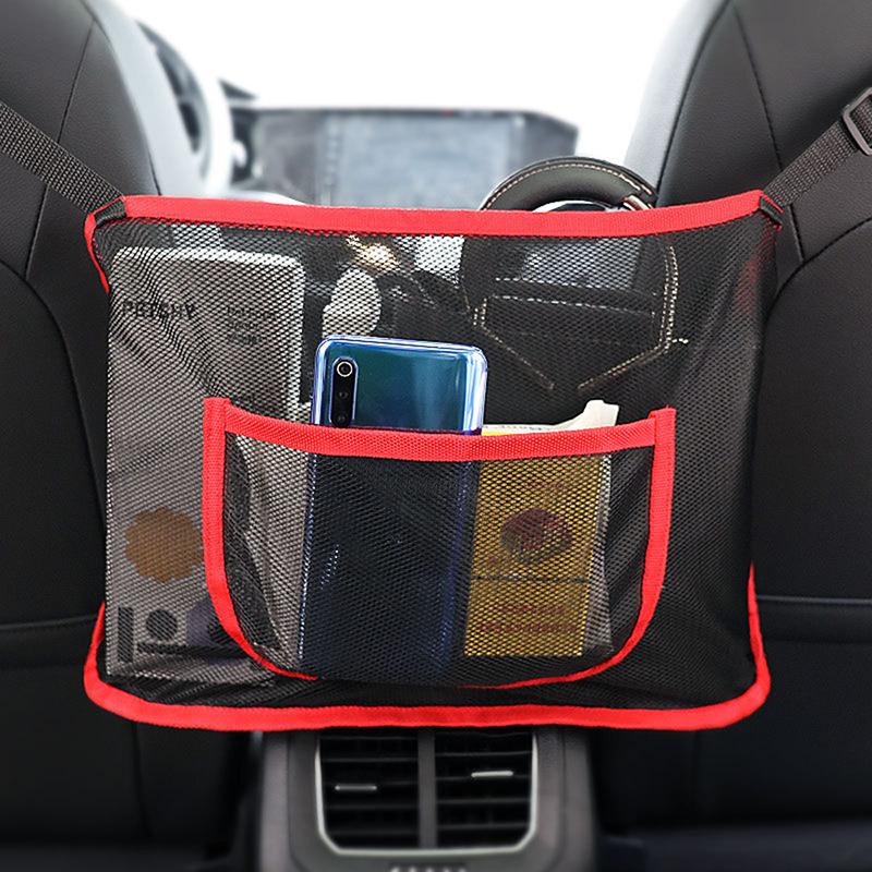 

Car Organizer Seat Storage Net Pocket Bag Back Folding Hanging
