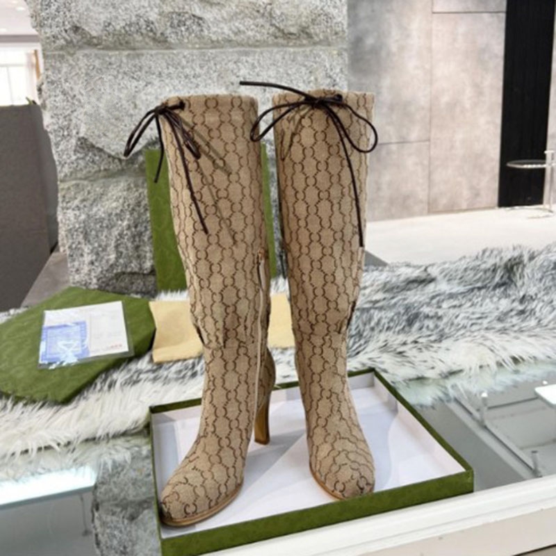 

Womens Winter Sexy Over The Knee Thigh High Long Boot Luxury Designer 2022 Round Toe Wide Calf Fashion Knee High Boots Pluz Size mkjl0002