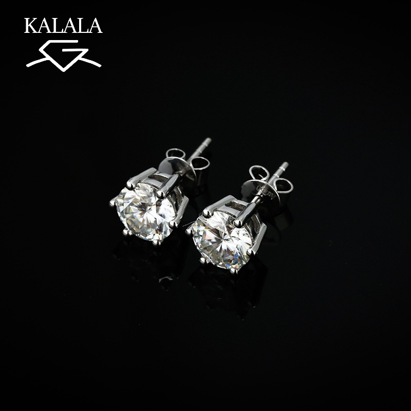 

Classic 925 silver Moissanite Romantic Luxurious earrings Valentine's Day Anniversary gift