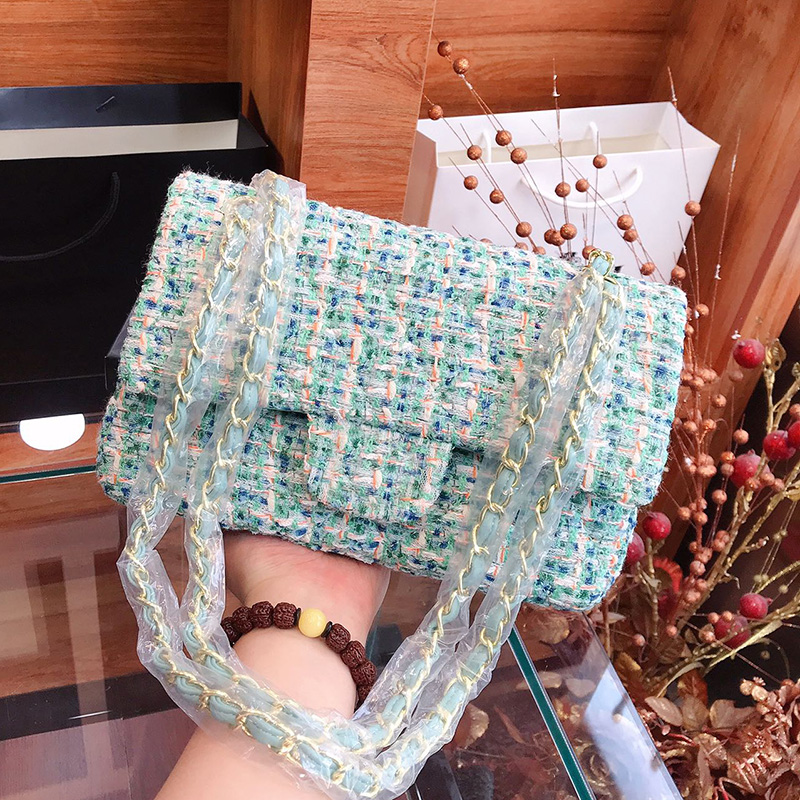 

2021 Autumn Classic Double Falp Tweed Bags Multi Pochette Quilted Matelasse Chains Crossbody Shoulder Totes Luxury Famous Designer Handbags