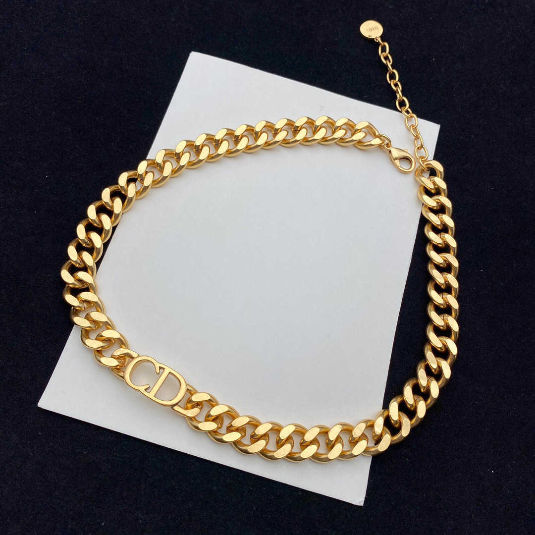 

Midi Rings Bracelet necklace D CD letter brass simple set