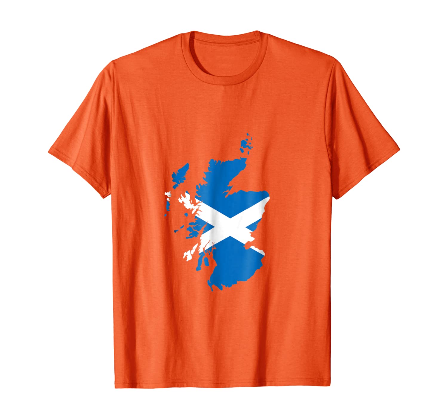

Scotland Map St. Andrew's Cross Shirt, White;black