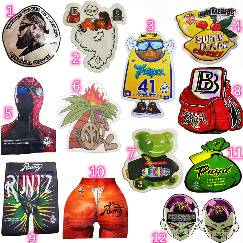 

new mylar bag alien foot burger coin backpack buttocks shape zipper edibles packaging jokes up payd donmerfos white runtz quarter ounce