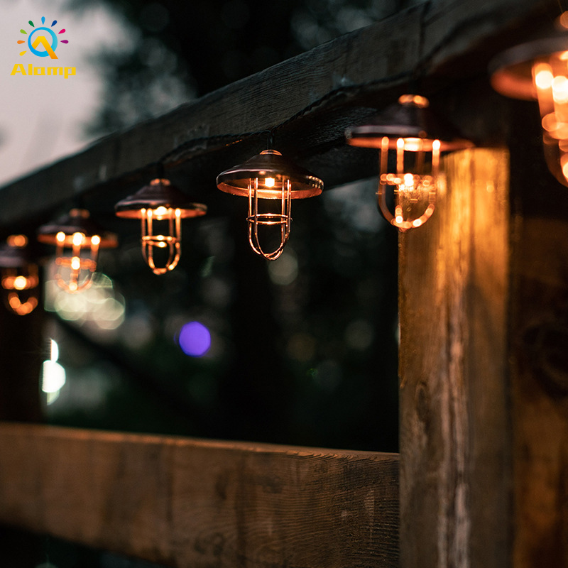 

String Lights Moroccan Wrought Iron Solar Powered Fairy LED Light Outdoor Garden Yard Art Landscape Lighting Party Wedding Decoration