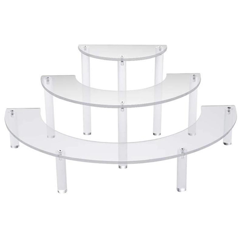 

Jewelry Pouches, Bags Removable Acrylic Cake Display Stand For Party Round Cupcake Holder Bakeware Wedding Birthday Decoration, Pink;blue