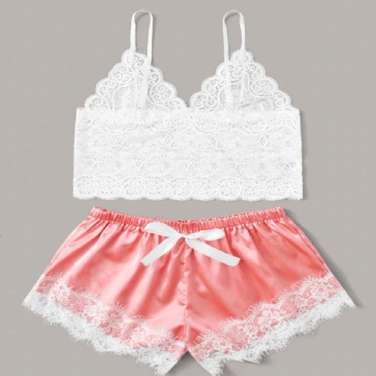 

Bras Sets 2021010114 Women Sexy Bra Set Ladies Lace Comfortable Polyester Sleepwear Underwear Tops Briefs Lenceria Biquini MWXN, Multi-color