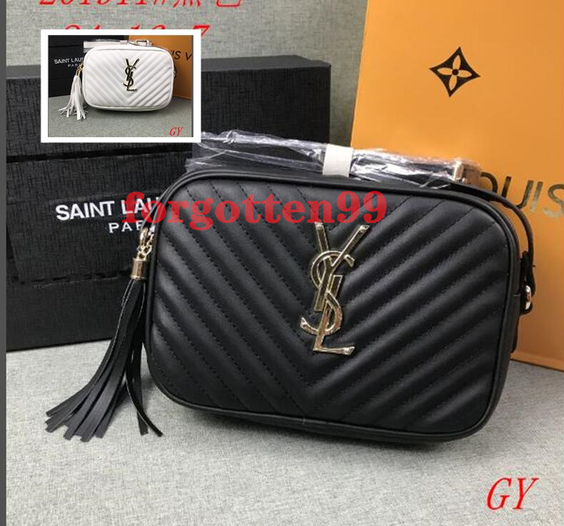 

49 sell ysl women high quality leather handbag chain bag Envelope Shoulder Bags Messenger Dinner bag tote Shopping bag, Black;brown