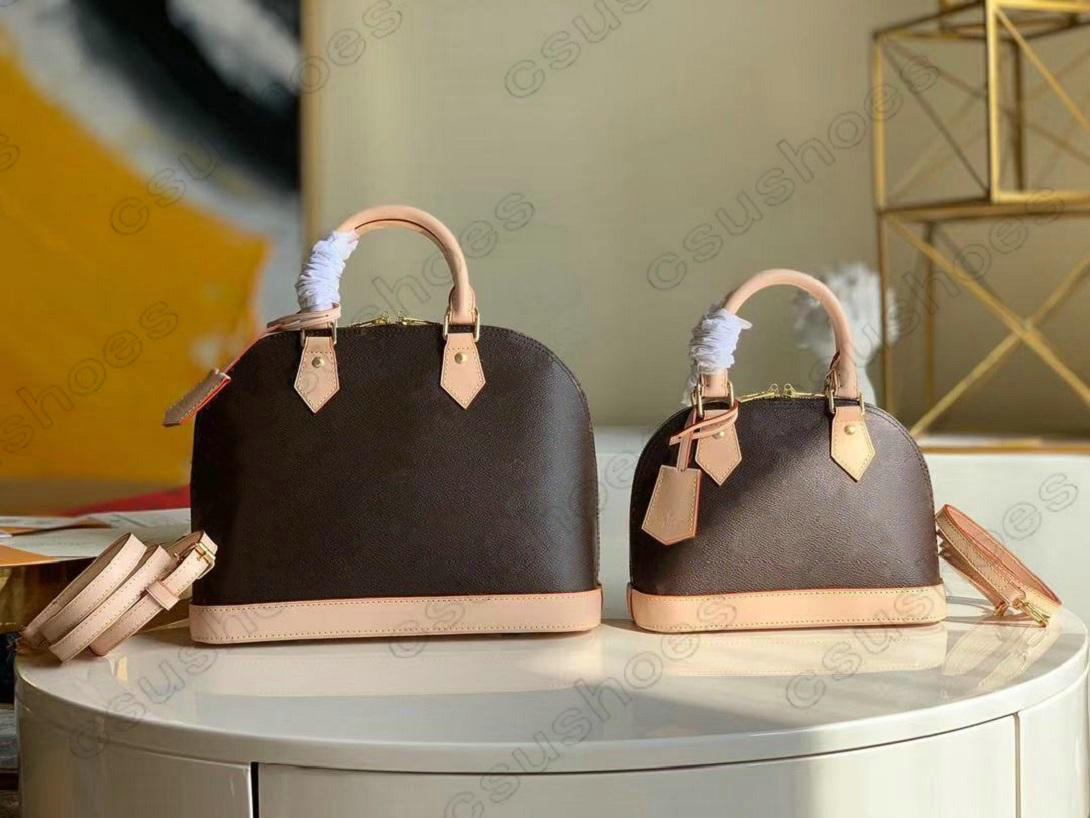 

Alma BB Tote Designer Womens Shoulder Bags M53152 Messenger Bag Leather Handbags Shell Purse Ladies Cosmetic Crossbodys With Padlock and keys, No bag