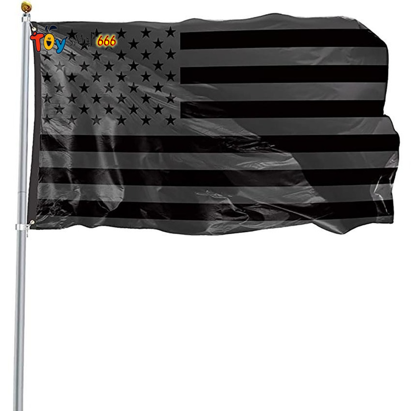 

3x5ft Black American Flag Polyester No Quarter Will Be Given US USA Historical Protection Banner Flag Double-Sided Indoor Outdoor banner