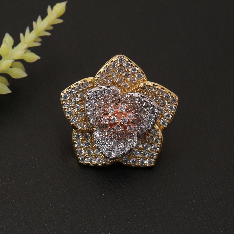 

Pins, Brooches Lanyika Fashion Jewelry Graceful Lucky Flower Micro Paved Brooch Pin For Engagement Banquet Party Luxury Bridal Gift