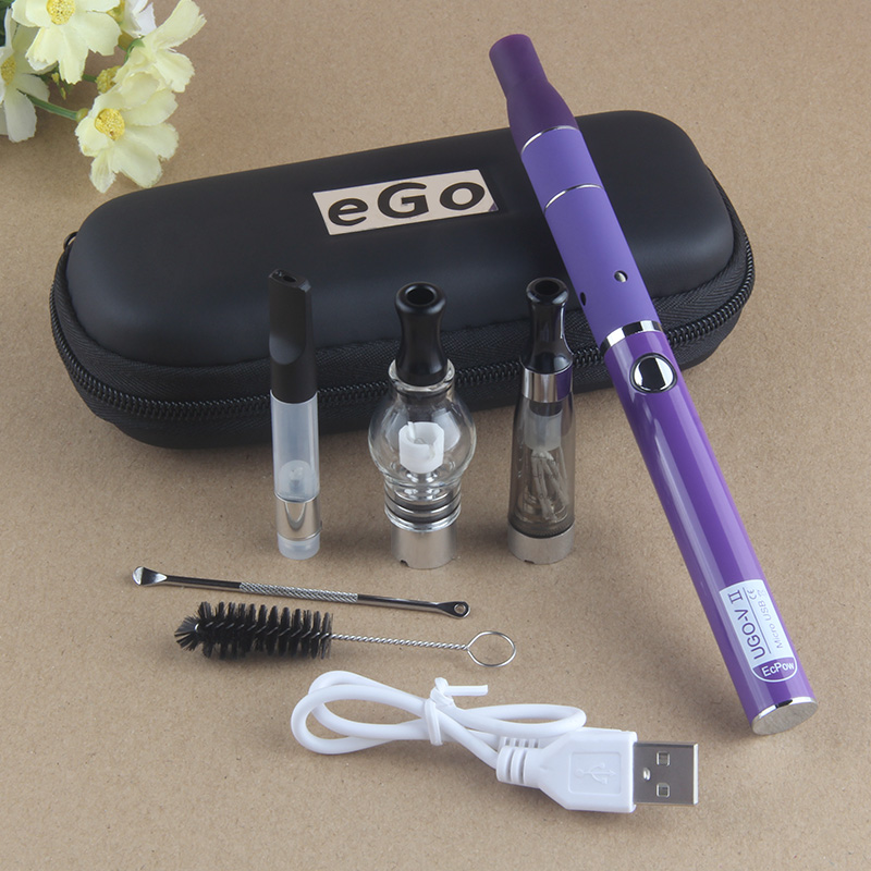 

Min.2sets 4-In-1 Kit 900mAh UGO-V II 510 Thread Battery With CE4 Tank Glass Wax Atomizer H2 Thick Oil Vape Cartridges Dry Herb Vaporizer Dab Rig, Black