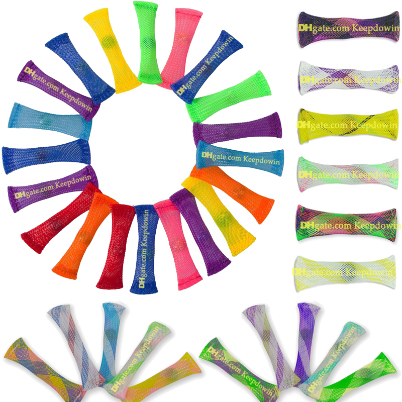 

Marble Mesh Fidget Toy Tube for Adults Kids School Anxiety Toys Finger Hand Fidgets