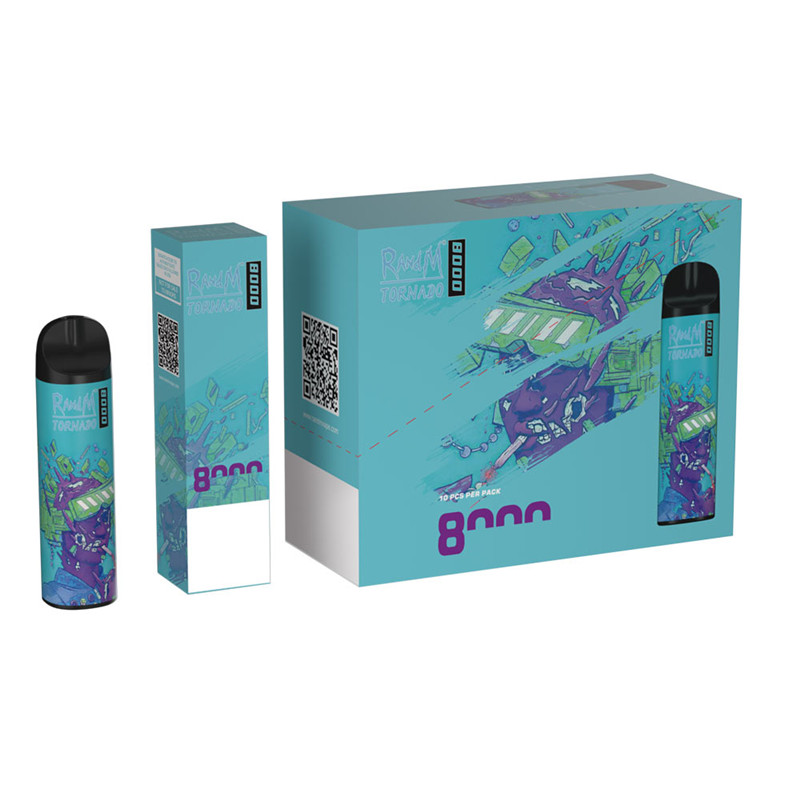 

R and M Electronic cigarette Disposable Device Tornado 8000 Puffs Vape Pens Starter Kits
