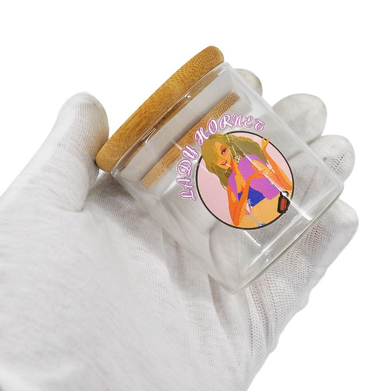 

Lady hornet wooden tobacco box sealing cover glass storage tank dust sealing strip glass sealing tank