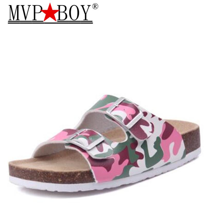 

Slippers MVP BOY 2021 Summer Style Beach Woman Cork Sandal Good Quality Zapatos Mujer Casual Flip Flop Plus 35-45, Black
