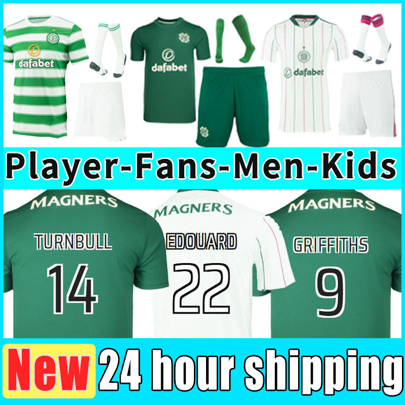 

2021 2022 Celtic soccer jerseys Fans Player version 21/22 MCGREGOR GRIFFITHS EDOUARD BROWN DUFFY TURNBULL CHRISTIE ETYOUNOUUSSI football shirt Men Kids Kit uniform, Home