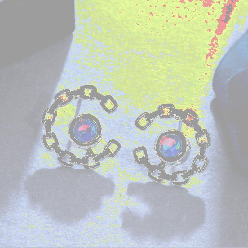 

Dangle & Chandelier CWWZircons Chic Rose Red Cubic Zircon Crystal Round Cuban Link Moon Earring For Women Trendy Korean Style Jewelry CZ971, Silver