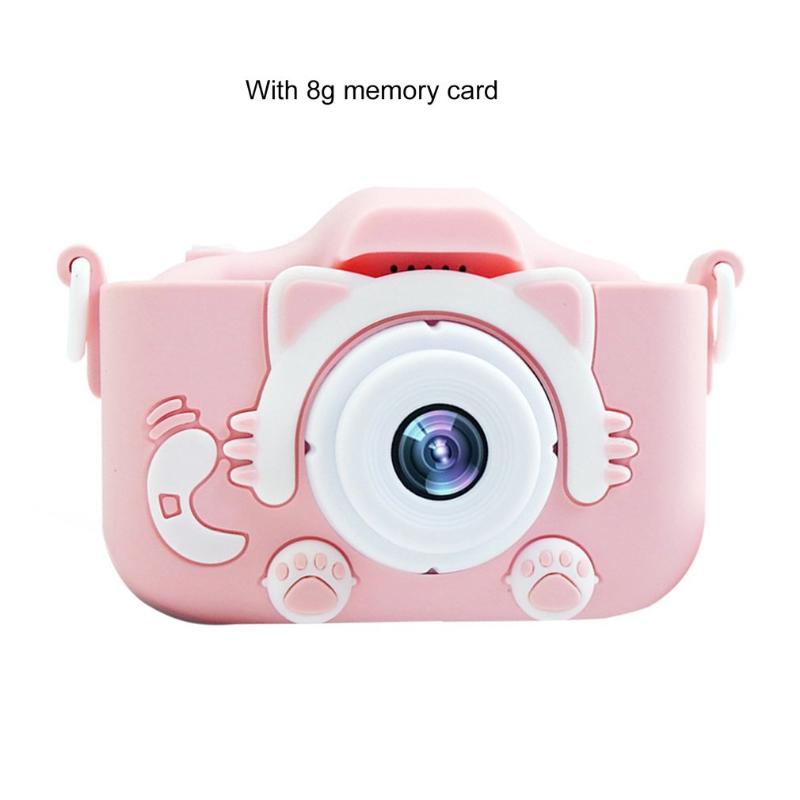 

Cartoon Anti-fall Mini Children Camera Front And Rear Double Digital Small SLR Cute Toys Cameras