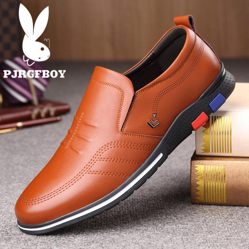 

2022 Men Genuine Shoes Leather Casual Loafers Soft Comfortable Breathable Flats Lazy Men's Lightweigh Moccasins Driving, 01