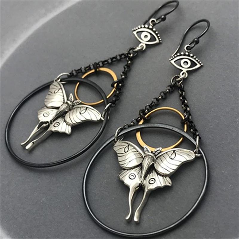 

Dangle & Chandelier Vintage Moth Insect Butterfly Earrings For Women Statement Ethnic Tribal Jewelry Wedding Drop Earring Party Brincos