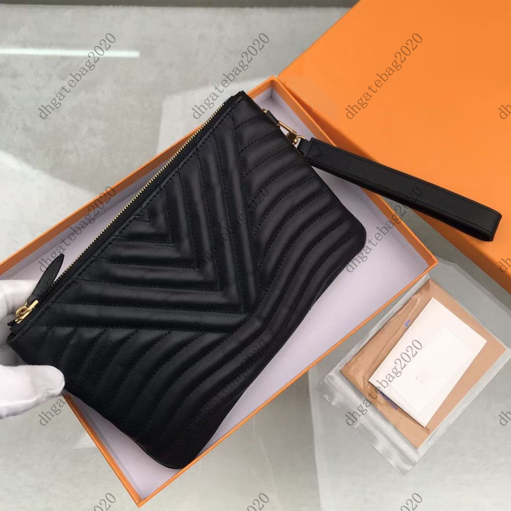 

2021 Designer Brand Bags Top 3A Classic Wallet Ladies Fashion Clutch Bag Soft Leather Handbags Women Wallets Card Holder, Gold