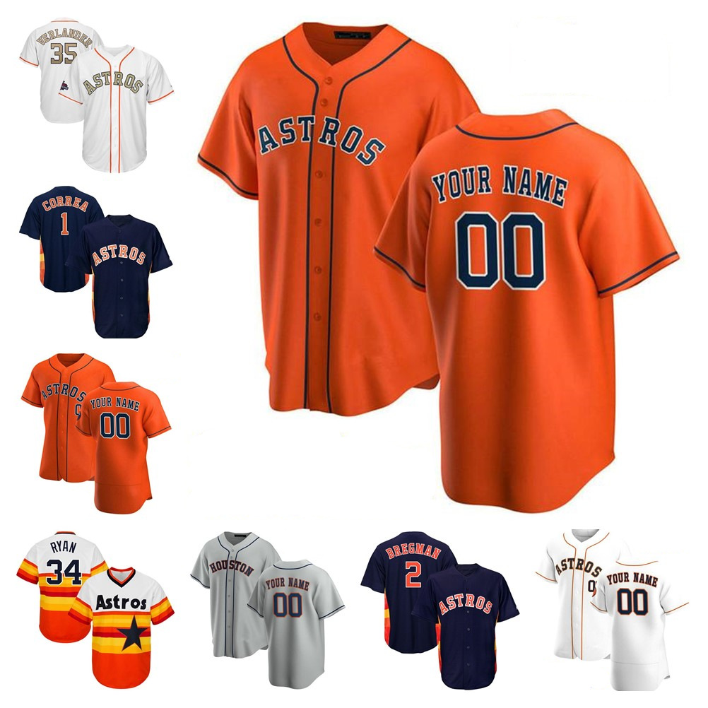 

2021 Houston Men Women kids Astros 27 Jose Altuve Jersey George Springer Michael Brantley Yuli Gurriel 34 Nolan Ryan Baseball jerseys, Color 9