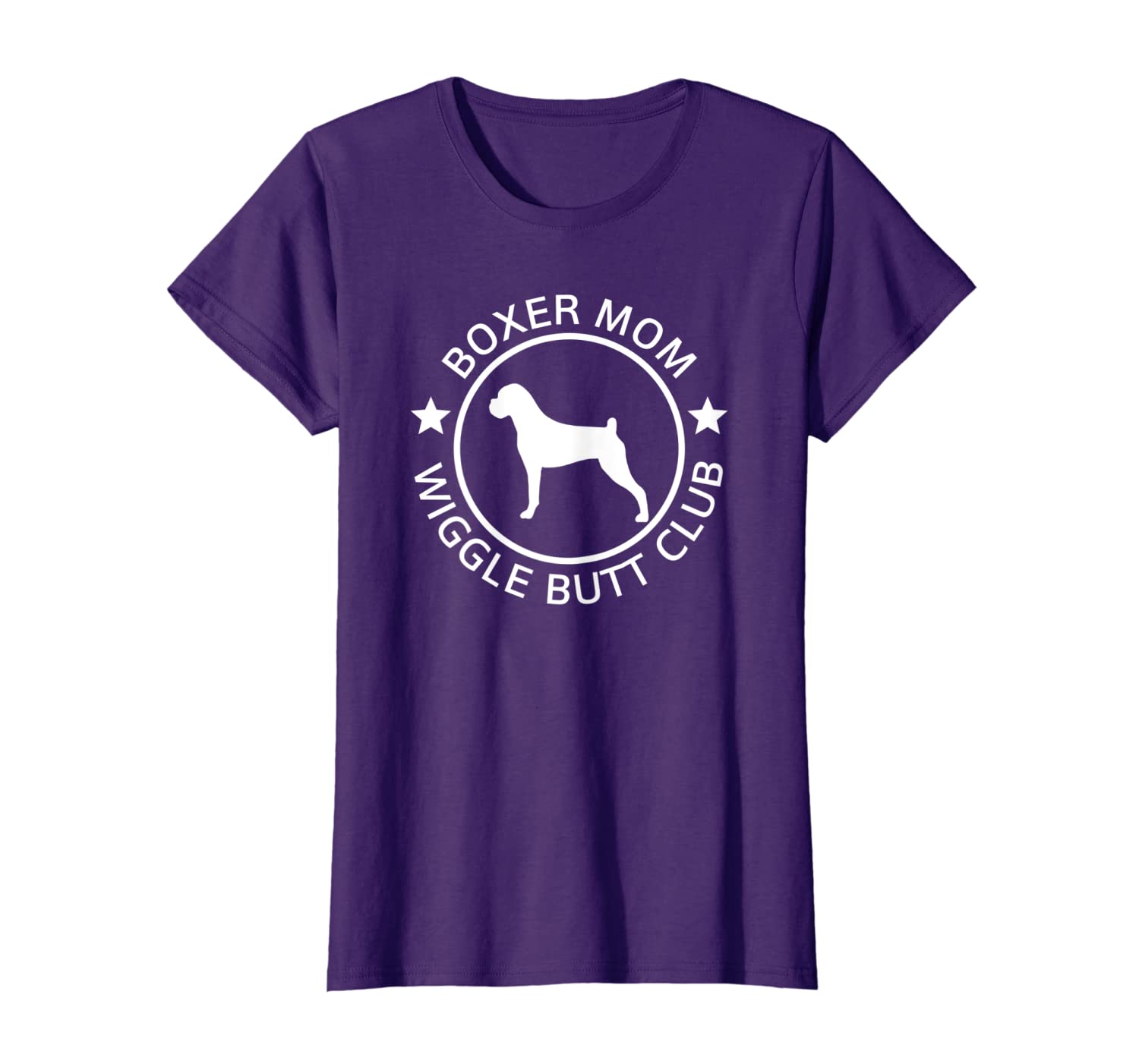 

Womens Boxer Mom Tshirt for Boxer Lovers, White;black