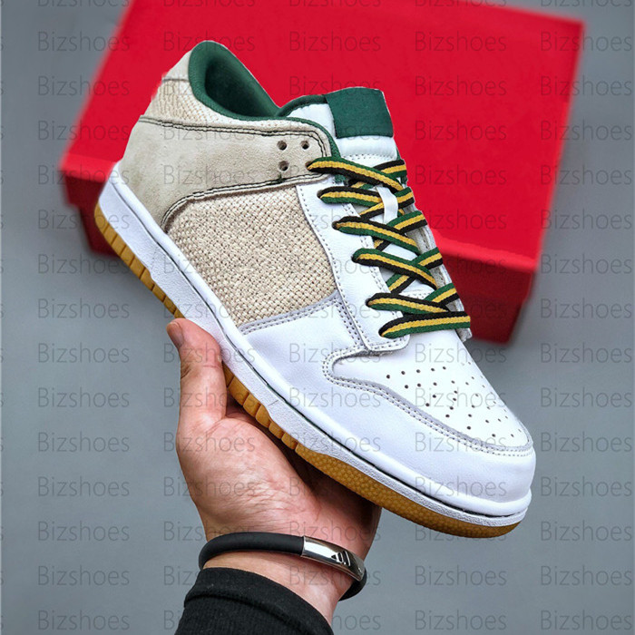 

Designers Low Pro Women Skate Shoes Hawaii Green Sports Sneaker Light Bone White Gum Brown Shattered Backboard Mens Running Shoe shoe, 01