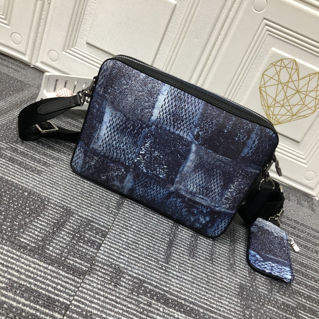 

High-quality high-end leather selling men's sports bag casual shoulder 26*18*5cm