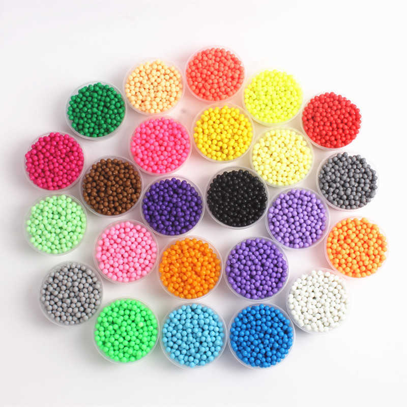 

10 Bags Solid Bead Refill Pack 24 Color Sticky Perler Pegboard Set Jigsaw Educational Toys Painting Puzzle Game Wholesale