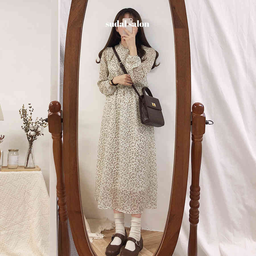 S-XL Spring robe chiffon femme Boho OL Casual Sleeveless print Women Dresses Female Dress grid braces Vestido 210417Z