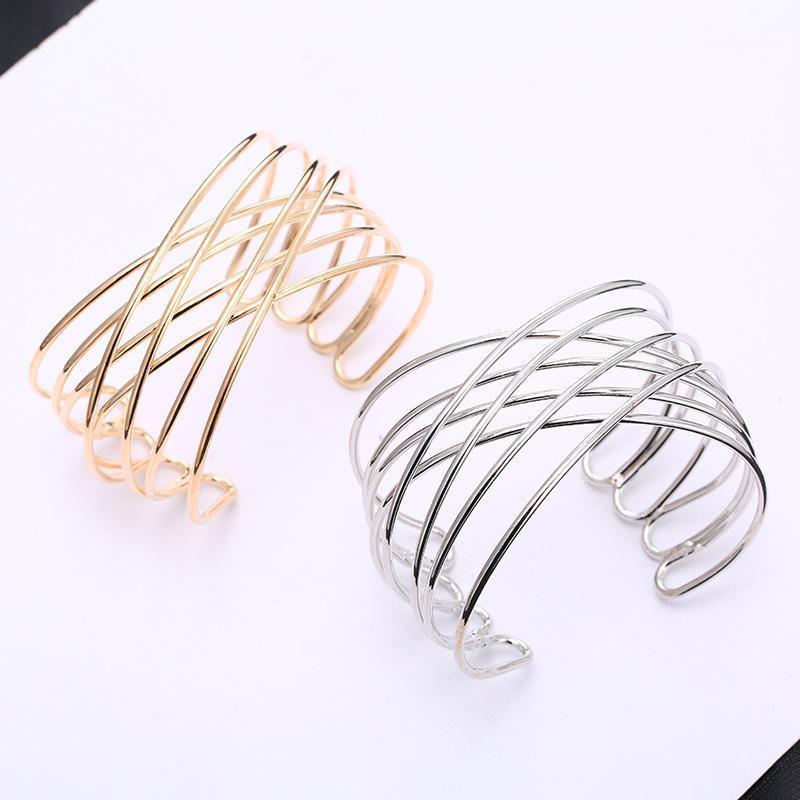 

FUN-BEAUTY European And American Fashion Hollow Jewelry Men's Women's Geometric Bracelets Wild Simple Bracelet Bangle