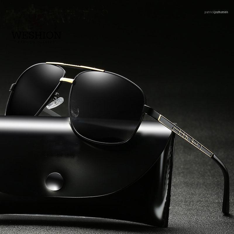 

Sunglasses WESHION Retro Polarized Men Luxury Pilot Vintage Brand Shades Classic Sun Glasses UV40 Zonnebril Mannen 2021